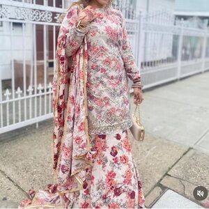 3 pc Pakistani dress  floral